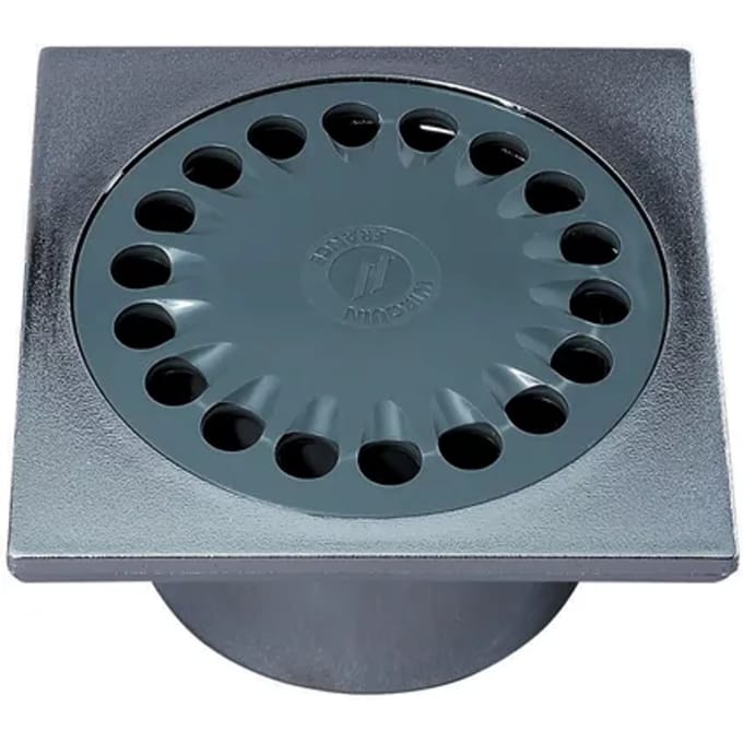 Wirquin Vloersifon Verchroomd Ø40mm Grijs