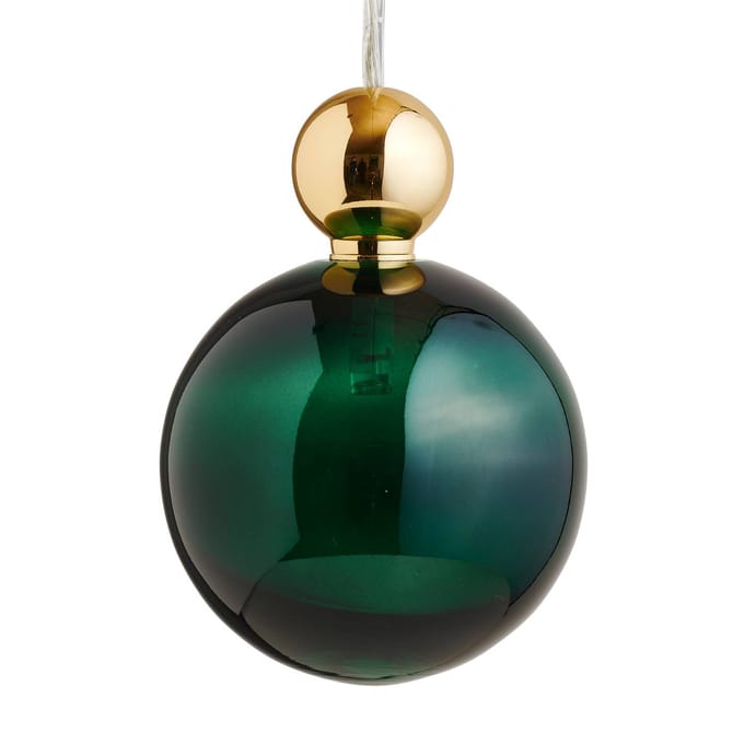 EBB & FLOW Uva L Hanglamp, bal goud, klimopgroen