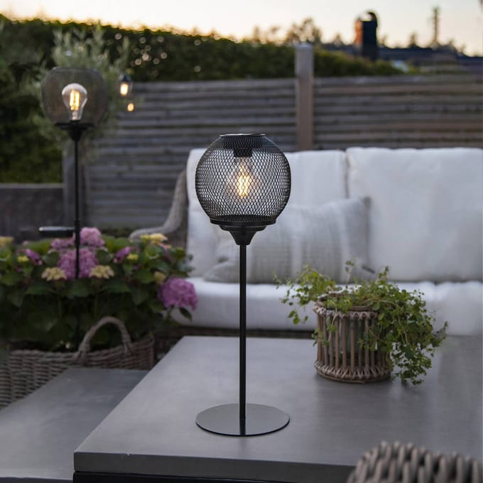 STAR TRADING LED solar tafellamp Sunlight met Netzgeflecht