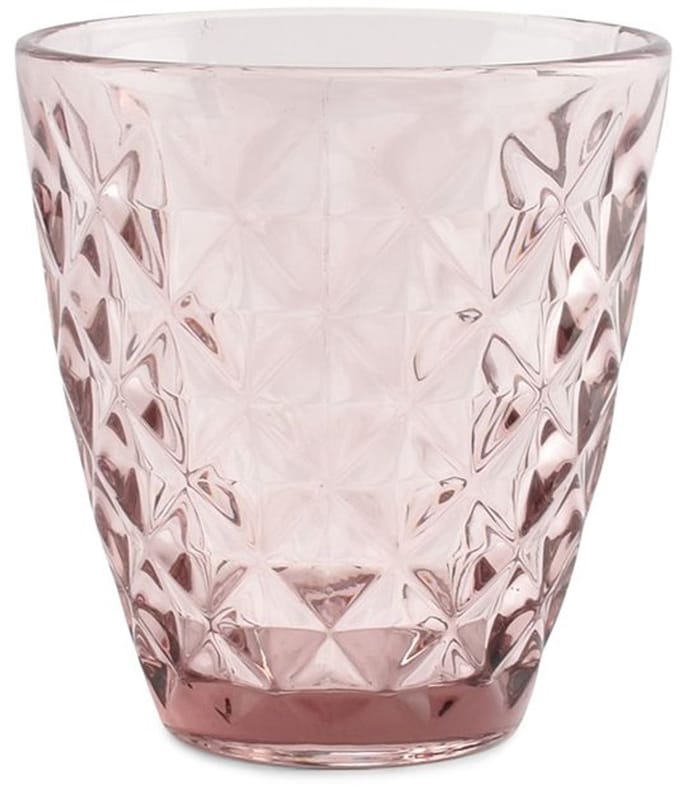 Salt & Pepper Water glas 22cl roze Prisma (set van 4)