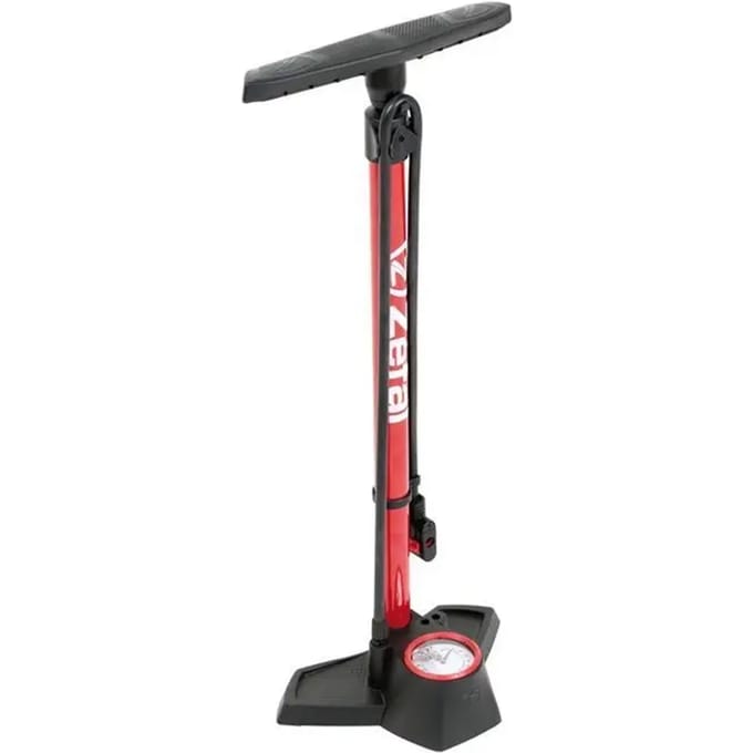 Zefal Profil Max Vloerpomp – Fietspomp – Manometer – Presta/Schrader/Dunlop – Aluminium – Rood
