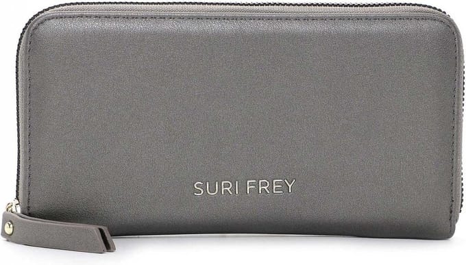 SURI FREY Portemonnee Tiffany Zip Around Wallet Darksilver Grijs