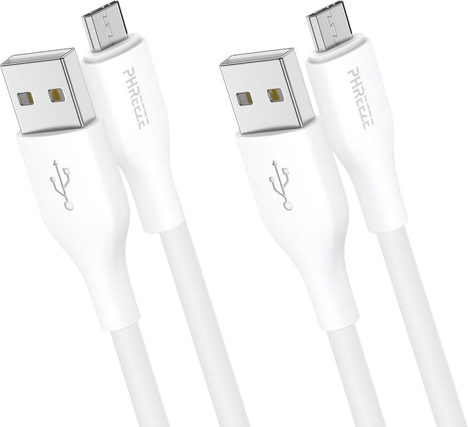 2x Micro usb oplader - Usb A naar micro usb kabel - Micro usb oplaadkabel - 1 meter