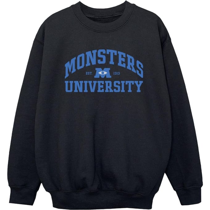 Disney Jongens Monsters University Logo Sweatshirt (Zwart)