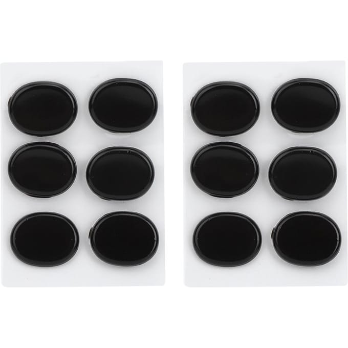 12 stuks Drum Demper Demper Muziekinstrument Accessoires Siliconen Zelfklevend Zwart white