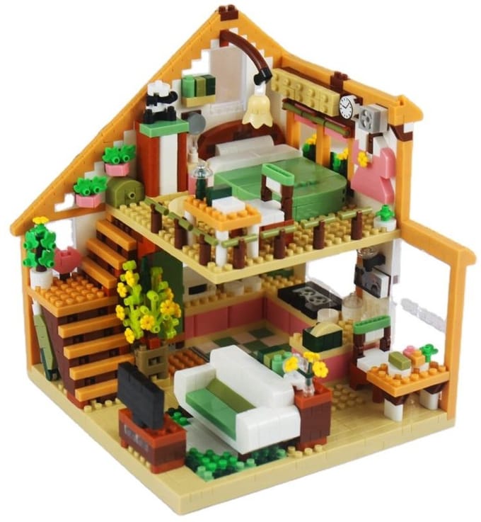 Mini bouwstenen – droomhuis