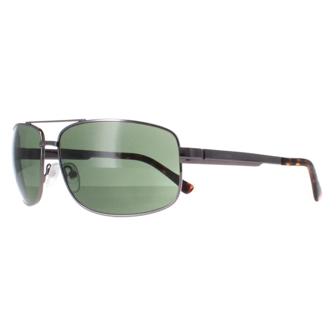Calvin Klein CK22123S 051 licht ruthenium groen zonnebril