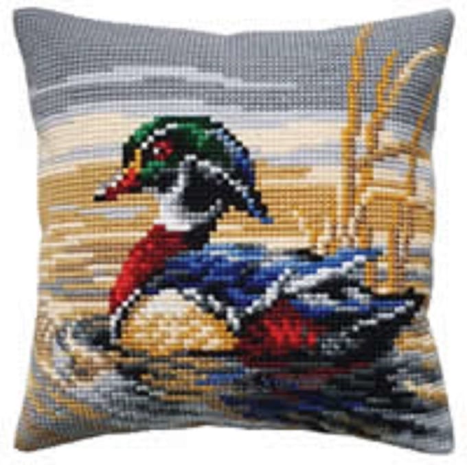 Mandarin Drake Voorbedrukt Kruissteekkussen Collection D'Art 5447