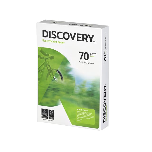 Kopieerpapier Discovery - A4 - 70gr - wit - 500 vel - FSC + ECOlabel