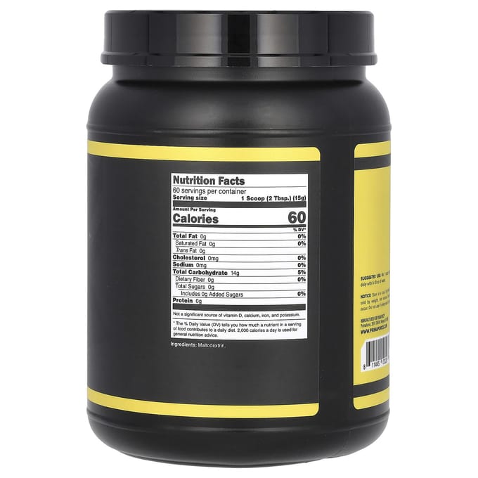 Primaforce, maltodextrine, sans arôme, 2 lb (907 g)