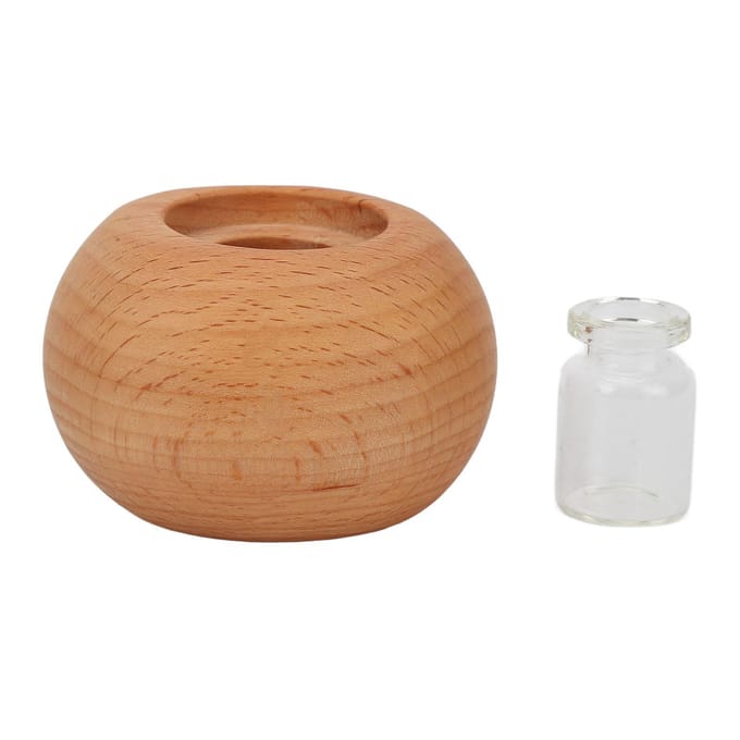 Diffuseur d'arômes Forme Kaki Style Élégant Matériau Bois de Rose Diffuseur de Parfum Portable pour Cadeau brown