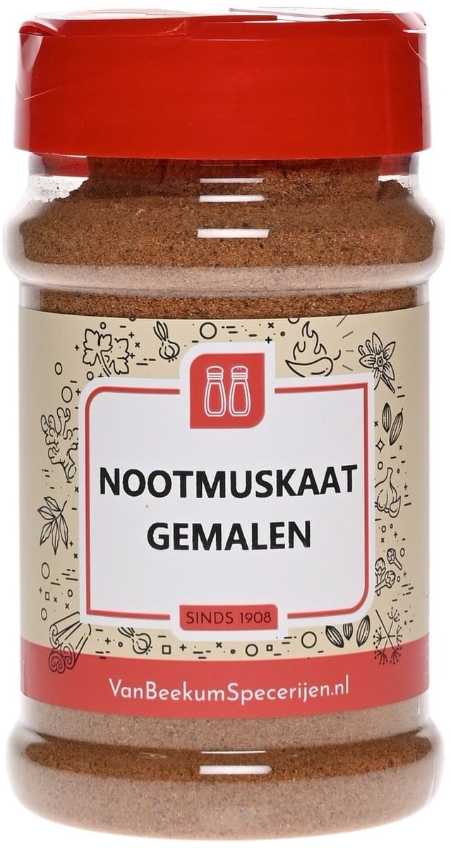 Van Beekum Specerijen - Nootmuskaat Gemalen - Strooibus 130 Gram