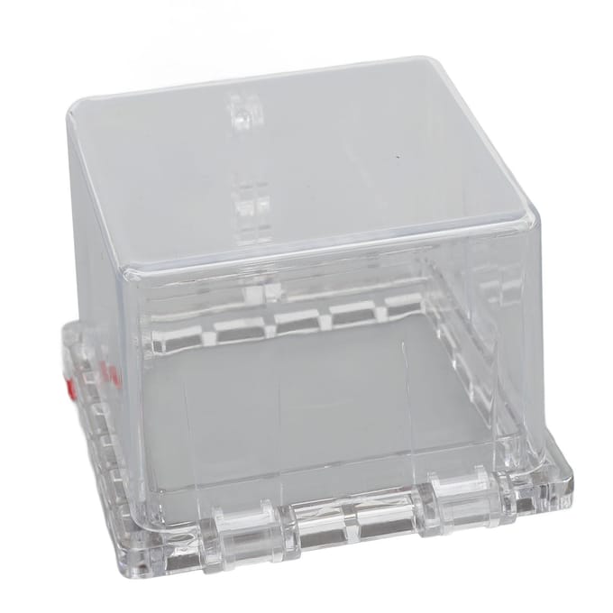 Couvercle d'interrupteur d'alimentation industriel transparent avec verrouillage par bouton-poussoir et isolation énergétique