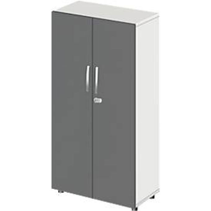 Schäfer Shop Select LOGIN kast, 4 dossierhoogtes, B 800 x D 420 x H 1514 mm, wit/grafiet