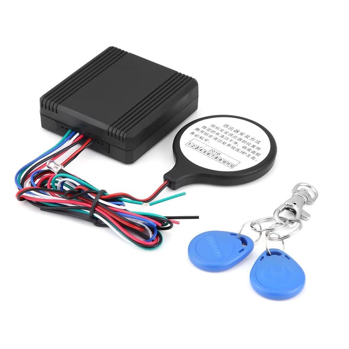Bloque-carte d'identité de moto Système de sécurité antivol Capteur d'induction intelligent black