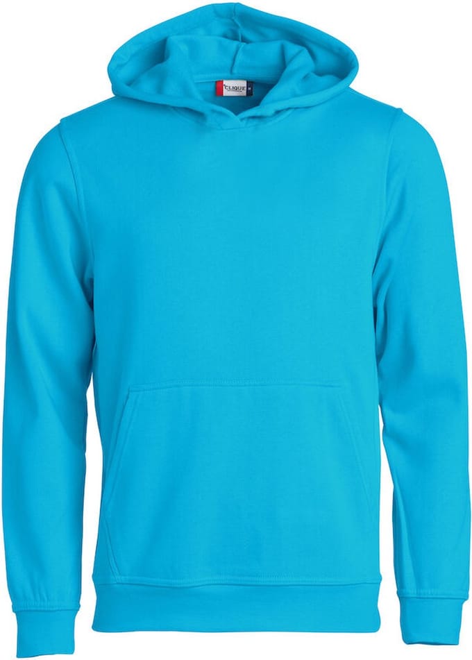 Clique Basic hoody jr Turquoise maat 90/100