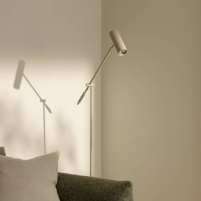 Globen Lighting vloerlamp Hubble READ, beige, metaal