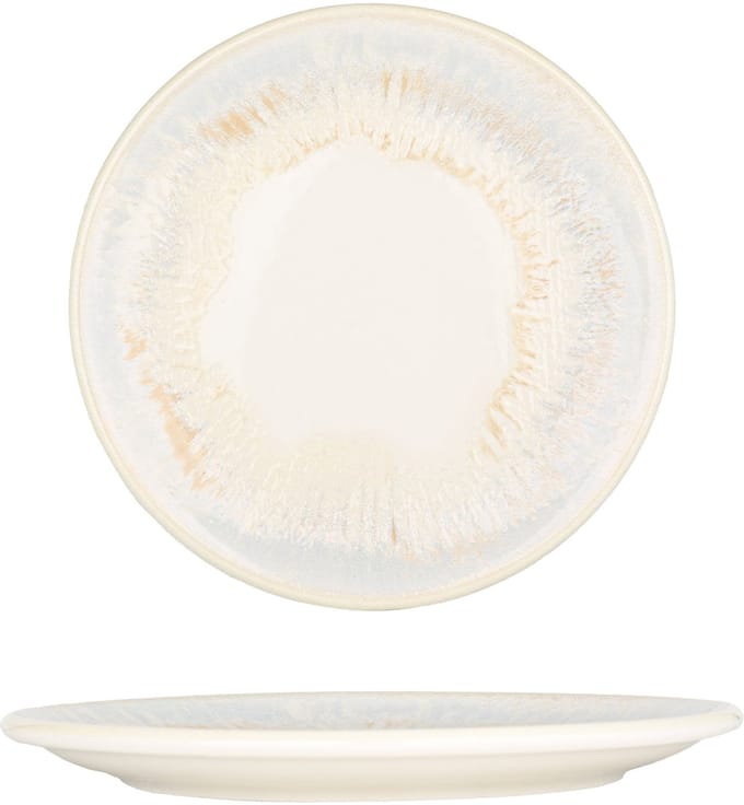 By Bone Dessertbord - Wave - Porselein - 19 cm - set van 6