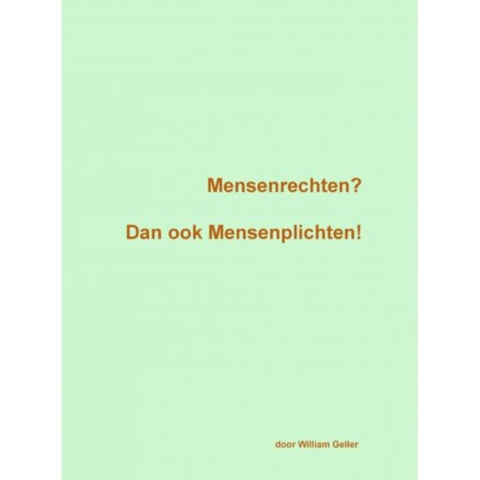 Mensenrechten? - William Geller