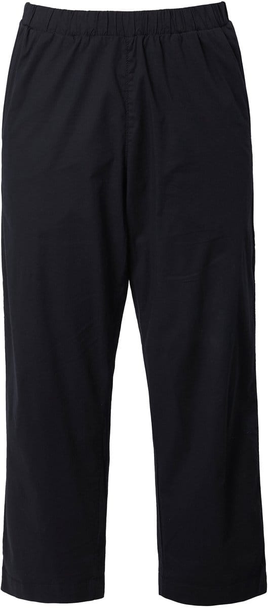 Ulla Popken - Dames - 7/8-chinobroek Ruby elastische tailleband wijde - Zwart - Maat 62