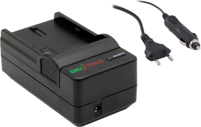 ChiliPower Olympus BLN-1 oplader - stopcontact en autolader