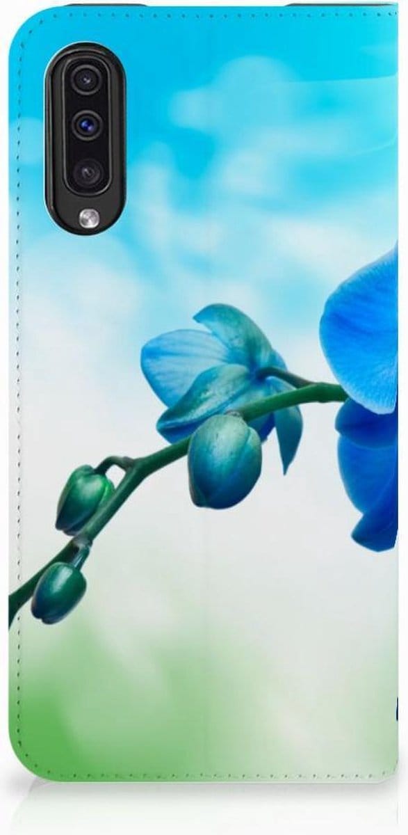 Samsung Galaxy A50 Smart Cover Orchidee Blauw - Cadeau voor je Moeder