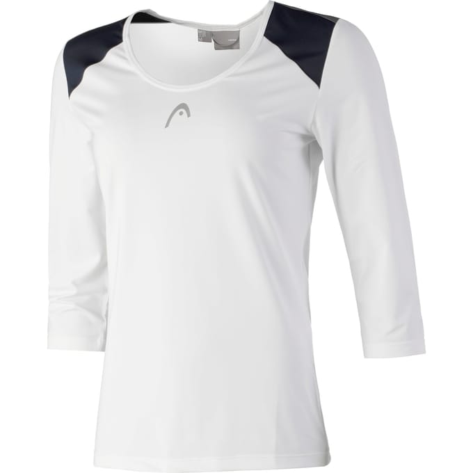HEAD Club T-shirt Dames-Wit,Blauw