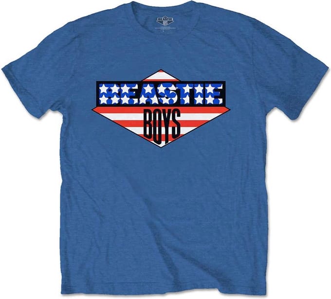 The Beastie Boys - American Flag Heren Tshirt - 2XL - Blauw