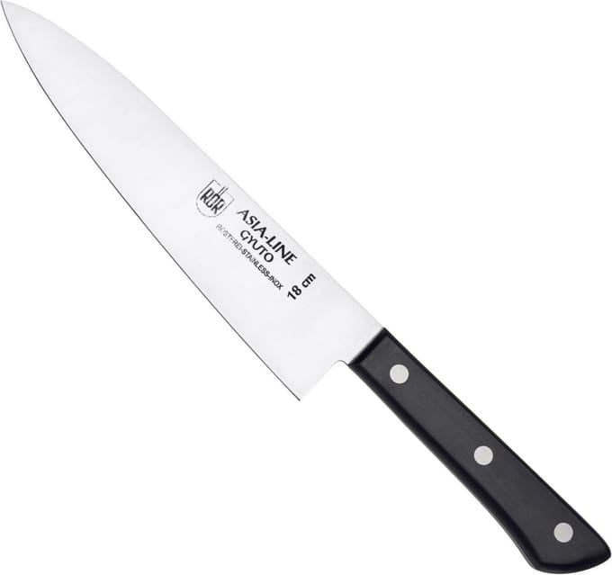 RÖR Solingen Gyoto Koksmes – Asia Line – 18 cm Lemmet – Duits Vakmanschap