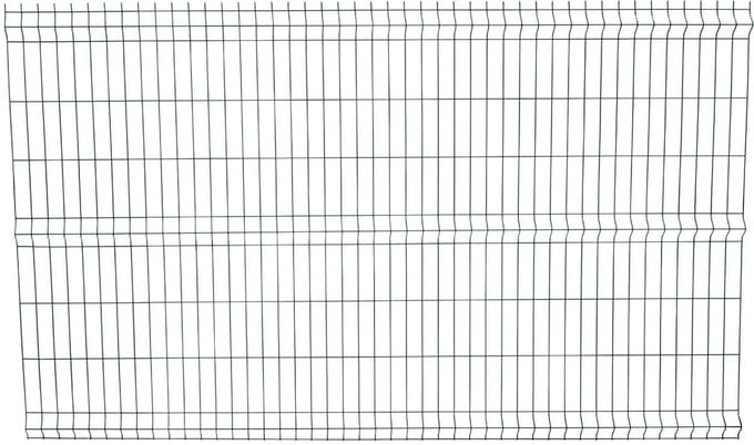 Enkelstaaf hekwerk groen 150cm hoog 250cm breed.