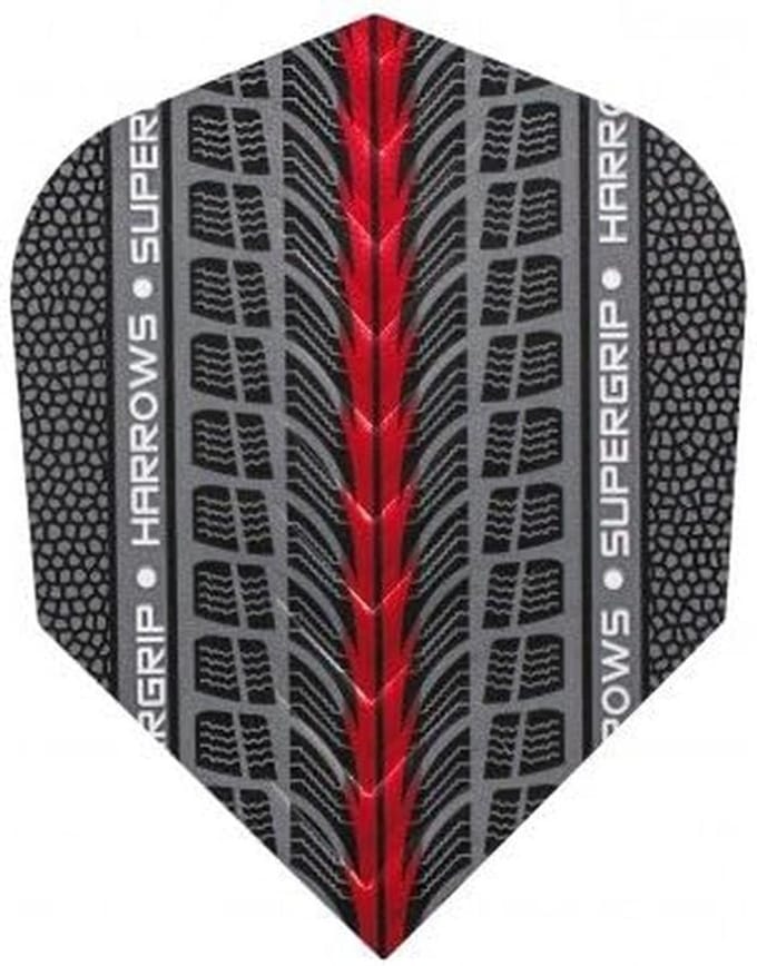 Dartpijlen Vluchten Standaard Supergrip Rood - 3 Stuks