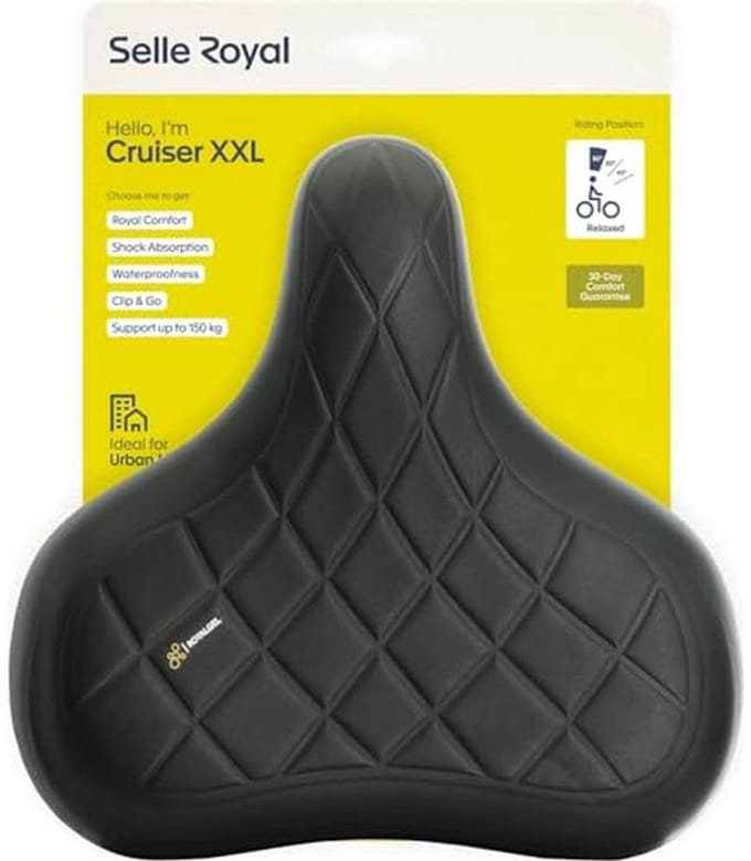 Groot Comfortabel Fietszadel voor Relaxte Rijstijl