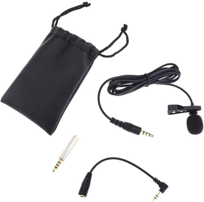 Shopcentral - Clip-on Microfoon - Lavalier Microfoon - Professionele Geluidsopname - Compact Formaat - Omnidirectionele Microfoon - Geschikt voor Smart...