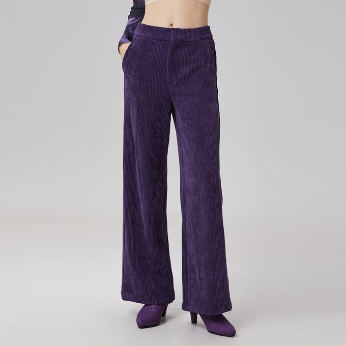 Fluwelen rechte broek