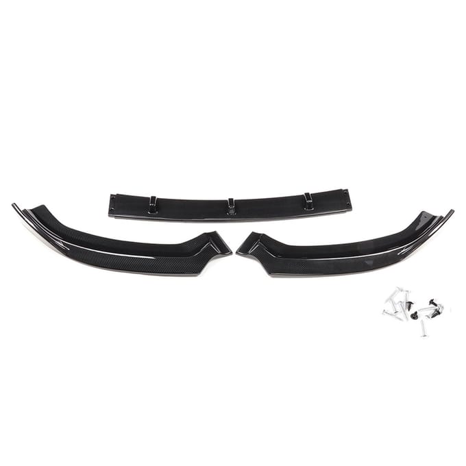pour Lèvre de spoiler avant style S3 Fibre de carbone pour A3 S Line 8V 2017-2018 black