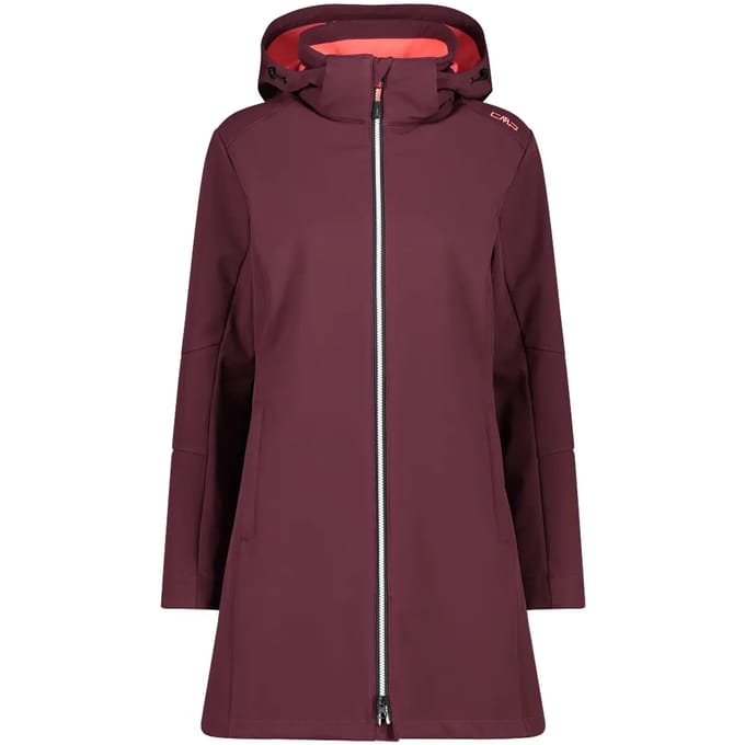 Dames parka met rits en capuchon CMP