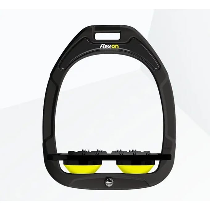 Zwarte/ Zwarte/ Gele Ultra Grip Platte Beugels Flex-On Green Composite