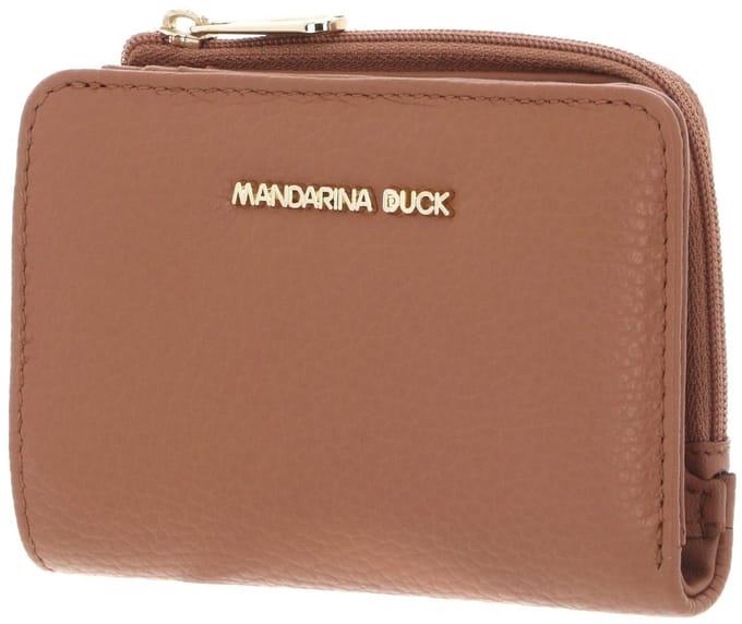 MANDARINA DUCK Leren portemonnee Mellow Wallet Pecan Nut Lichtbruin