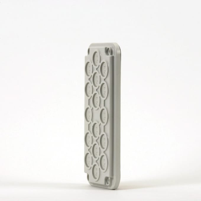 Eaton kabelinvoerdeksel 3 voor 16xPg16 UE403/16 - 1860482 - E3GVD