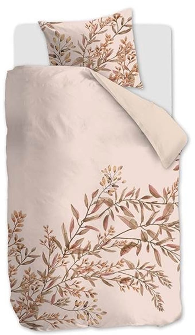 Snoozing Brocade Dekbedovertrek - Eenpersoons - 140x200/220 cm - Soft Pink