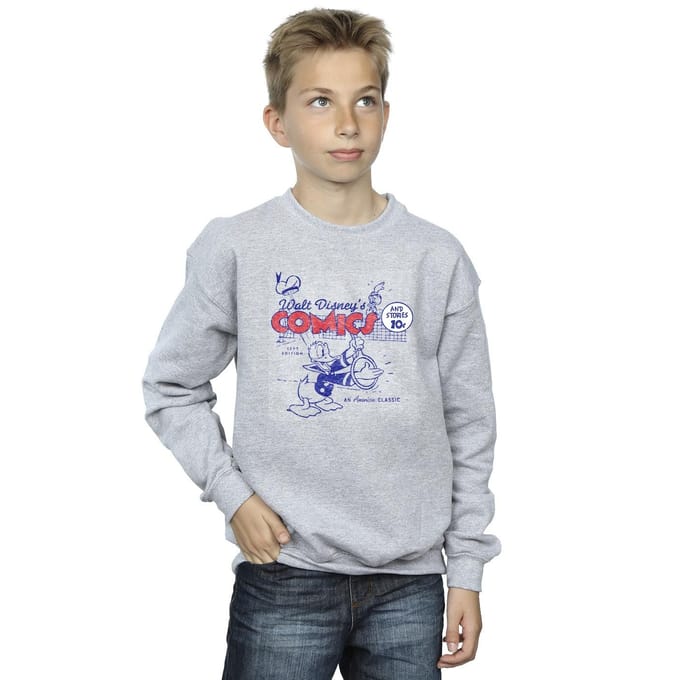 Disney Jongens Donald Duck Comics Sweatshirt (Sportgrijs)