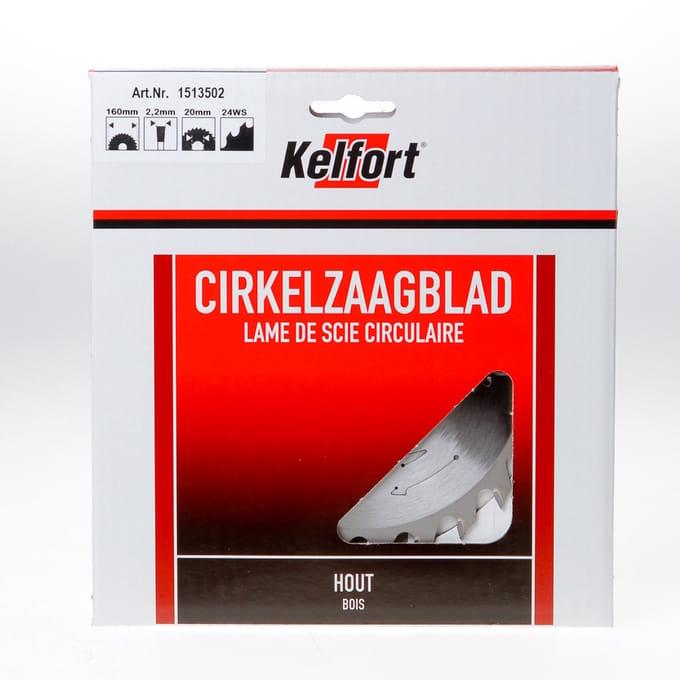 Kelfort zaagblad HM 160x20 24-tands