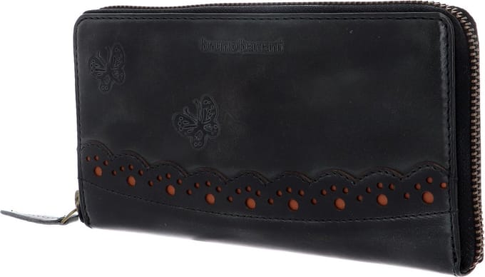 bruno banani Portemonnee Ziloo Zip Around Wallet Black Zwart