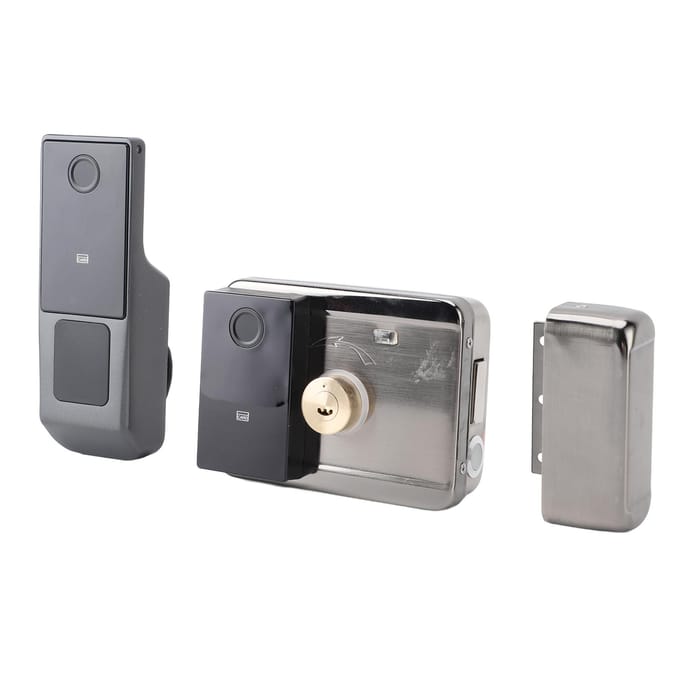 Serrure d'entrée de porte intelligente, étanche, sécurité, empreinte digitale, mot de passe, serrure électronique avec télécommande pour gray