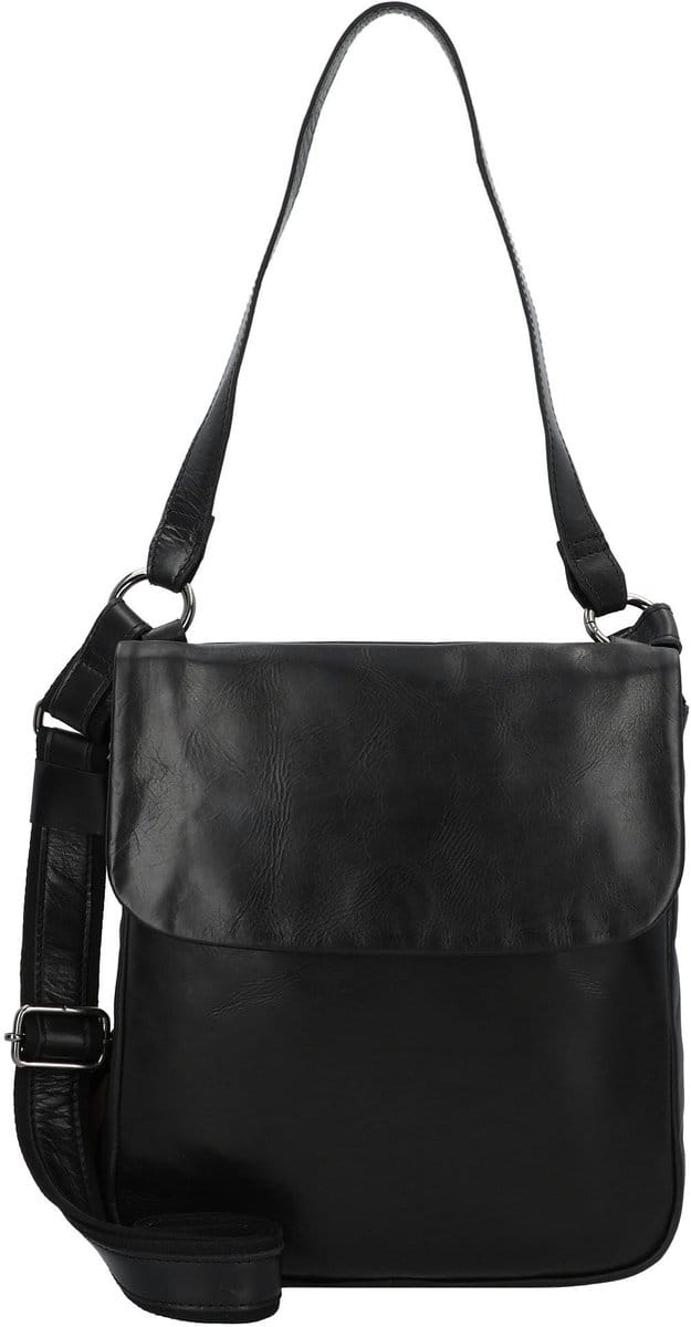 HAROLD'S Leren schoudertas Caugio Handbag Double Up Black zwart