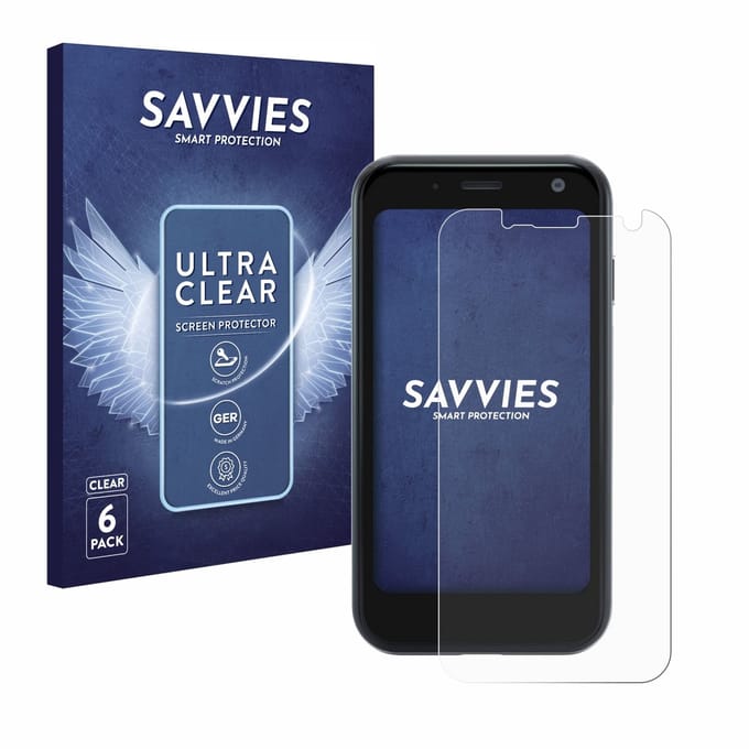 Savvies - Screenprotector voor Palm Mini Smartphone - Folie Beschermfolie transparant 6 Stuks