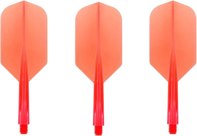 Dartpijlen Flights Helder Rood Slim Dunne Set