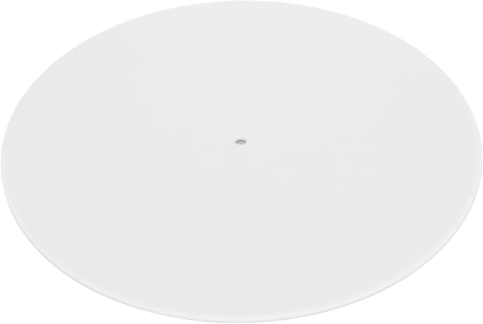 Draaitafel Mat - Slipmat Platen - Betere Geluidskwaliteit - Acryl Constructie - 30x30cm - Wit