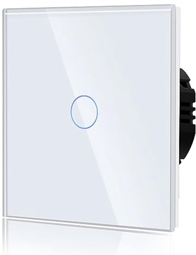 Touch Light Switch - Gehard Glas met LED Achtergrondverlichting - Elegant en Modern