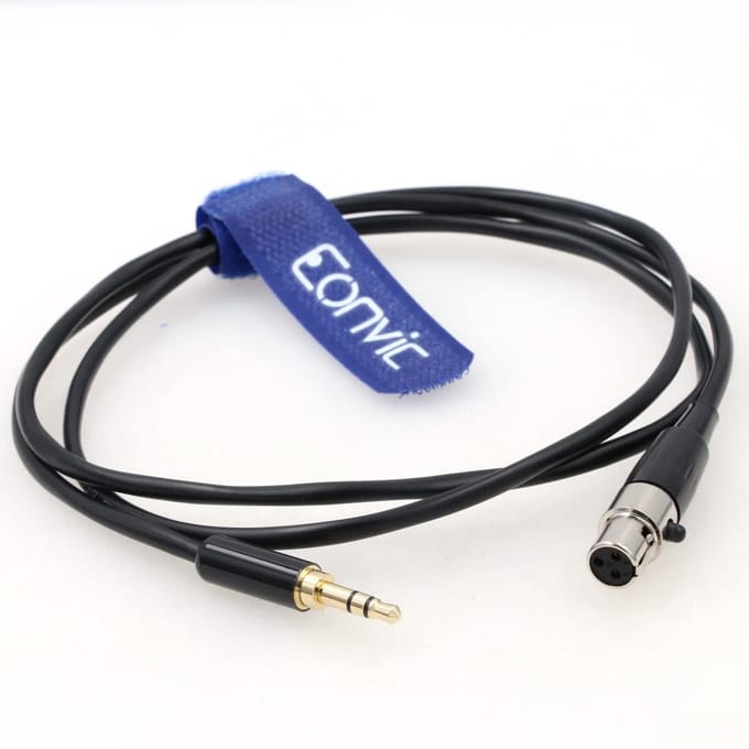 3.5mm Jack TRS naar 3-pins Mini-XLR Vrouwelijke Audiokabel voor Microfoon